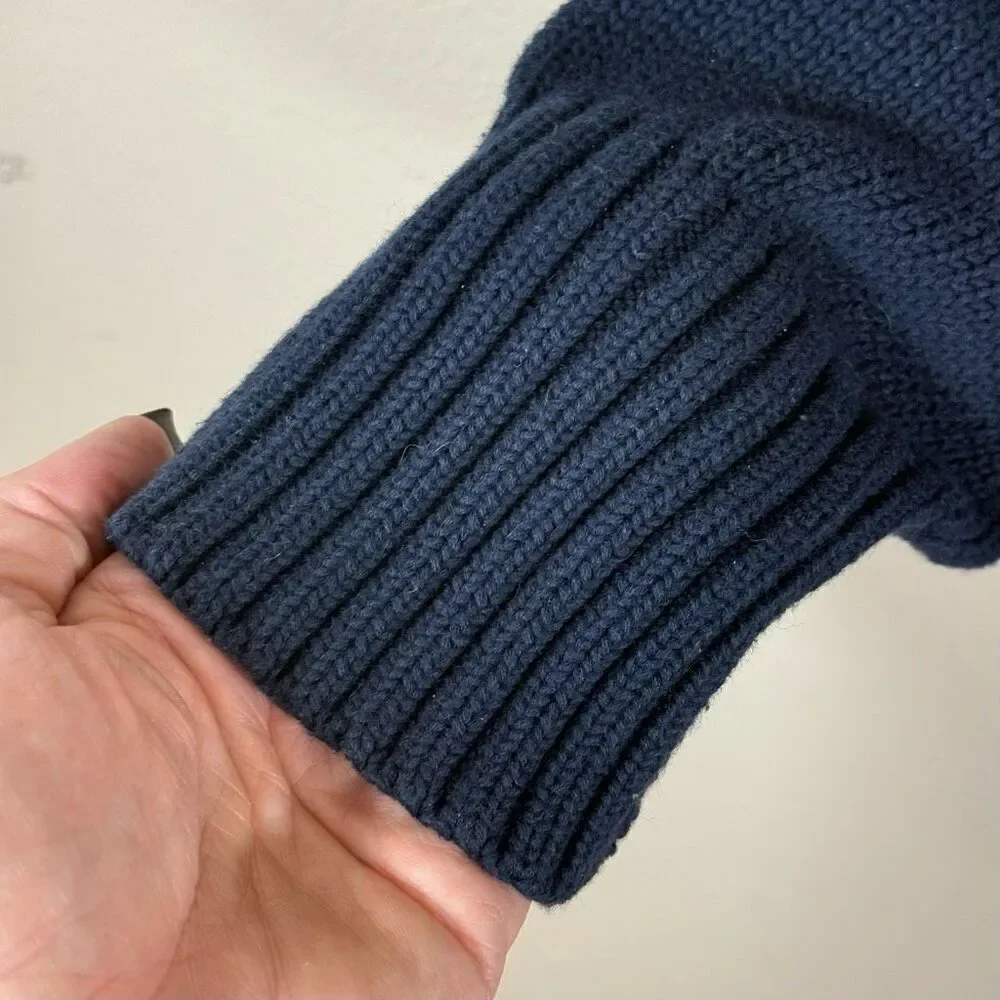 Polo Ralph Lauren Classic Crew Neck Pullover Knitted Men's Sweater Dark Blue XL